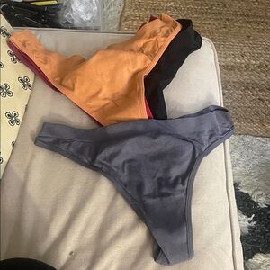NEW Thong Briefs (6Pack).I Have another set of 5new seamles panties-both fr $14